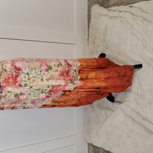 Angie Surplice High Low Rayon Boho Summer Dress M NWT - Picture 6 of 16